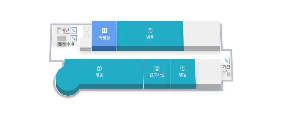 병원시설안내 별관 7F 도면