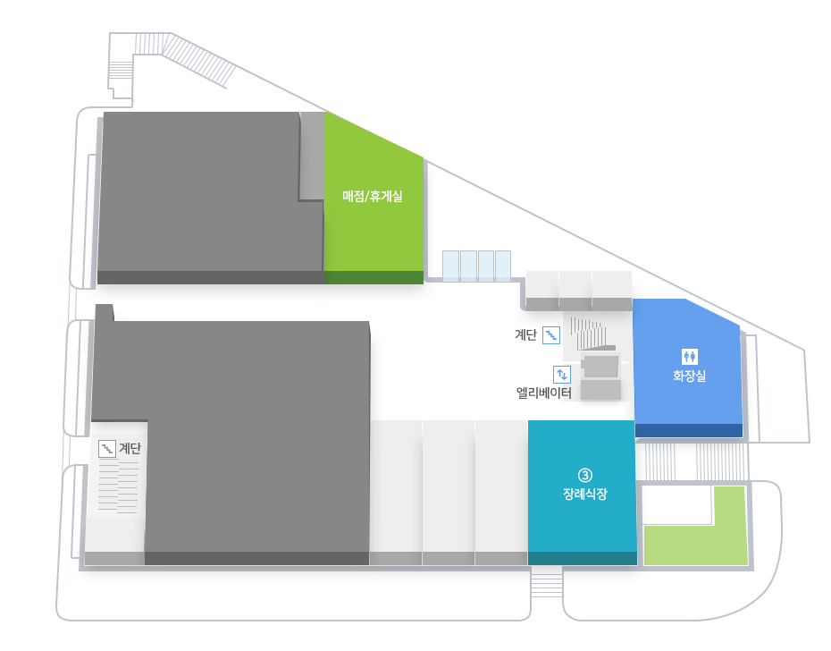 병원시설안내 교욱관 1F 도면