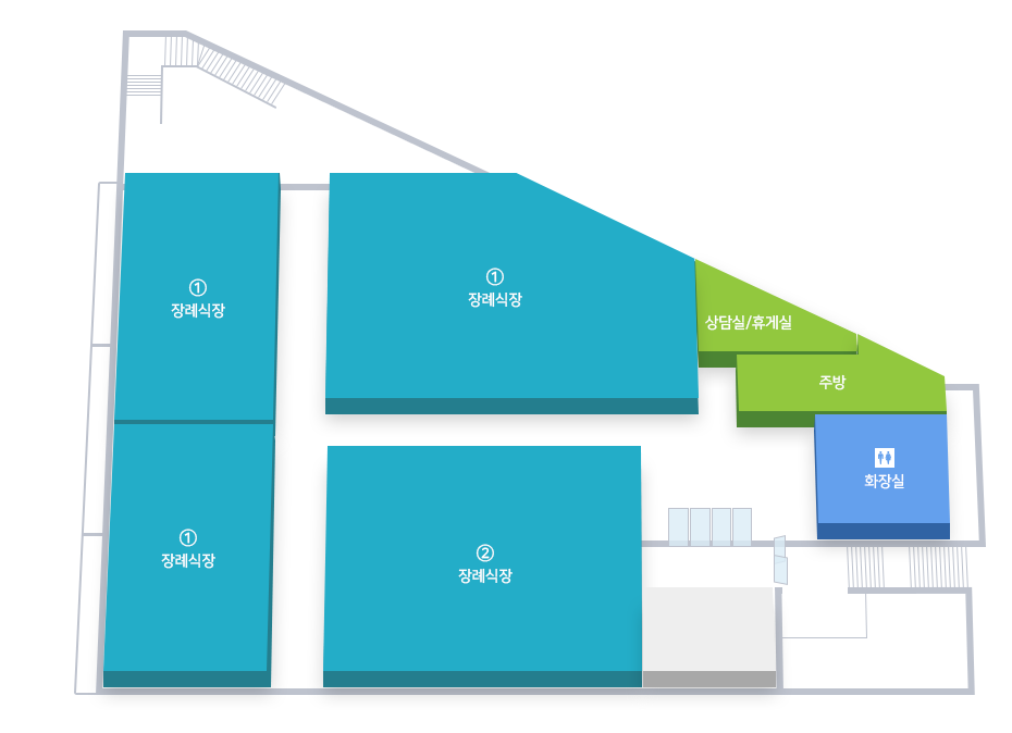 병원시설안내 교욱관 B1F 도면