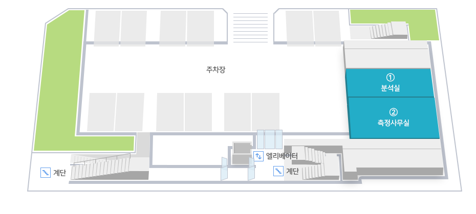 병원시설안내, 항설교육관 1F 도면입니다.