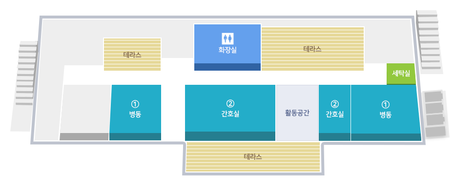 병원시설안내, 서별관 9F 도면입니다.